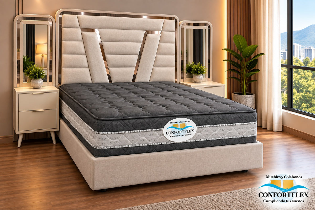 Cama Modelo Andrómeda — Colección Confort