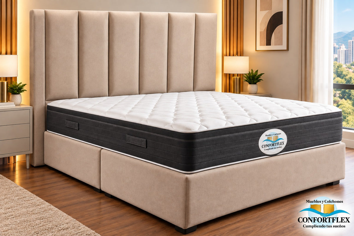 Cama Modelo Bambú — Colección Confort