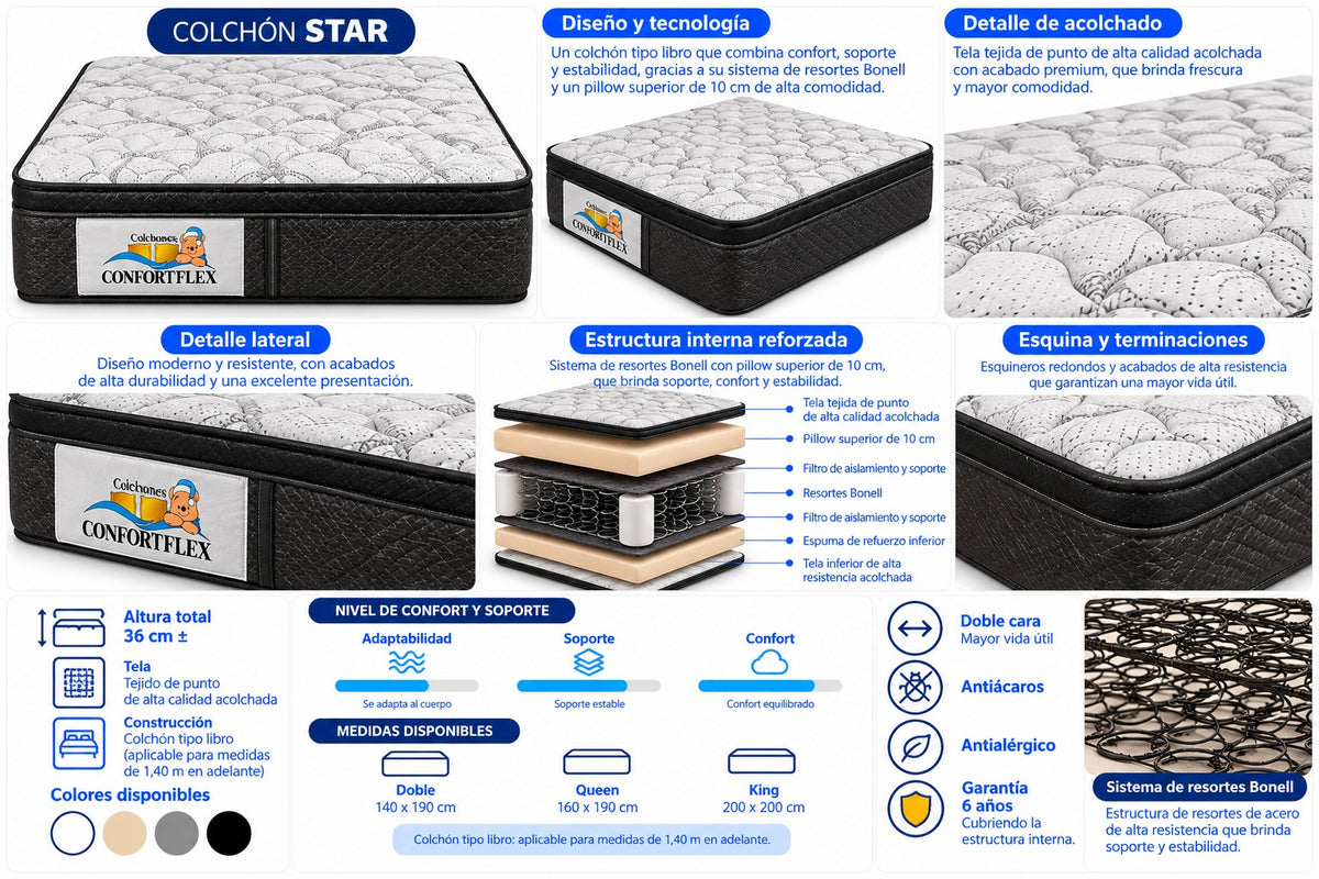 Colchón Star — Confortflex