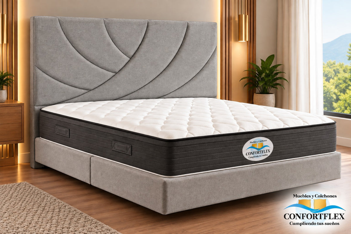 Cama Modelo Cascada — Colección Confort