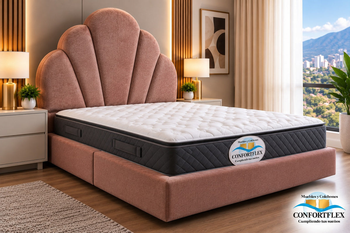Cama Modelo Concha — Colección Confort