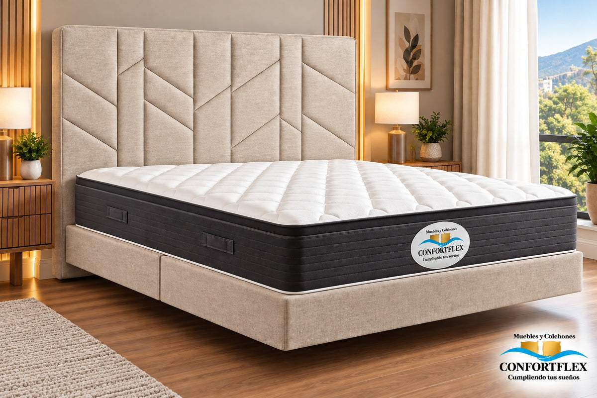 Cama Modelo Espiga — Colección Confort