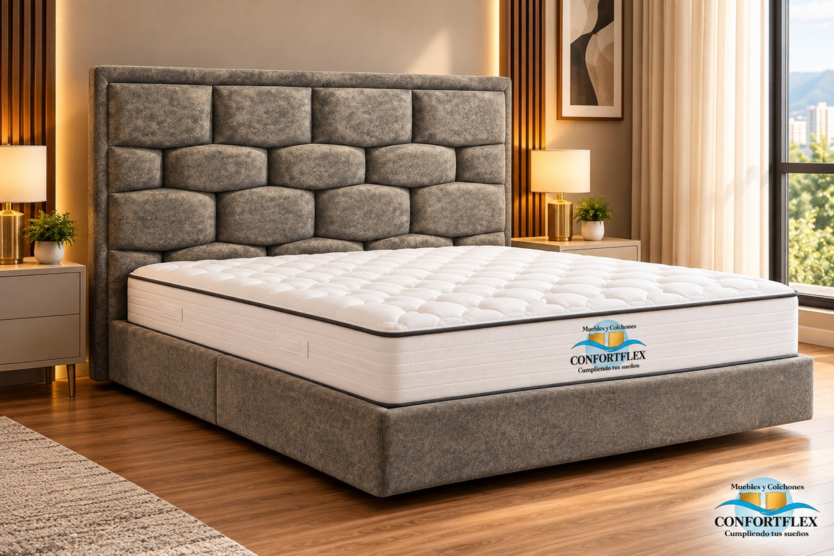 Cama Modelo Ladrillo — Colección Confort
