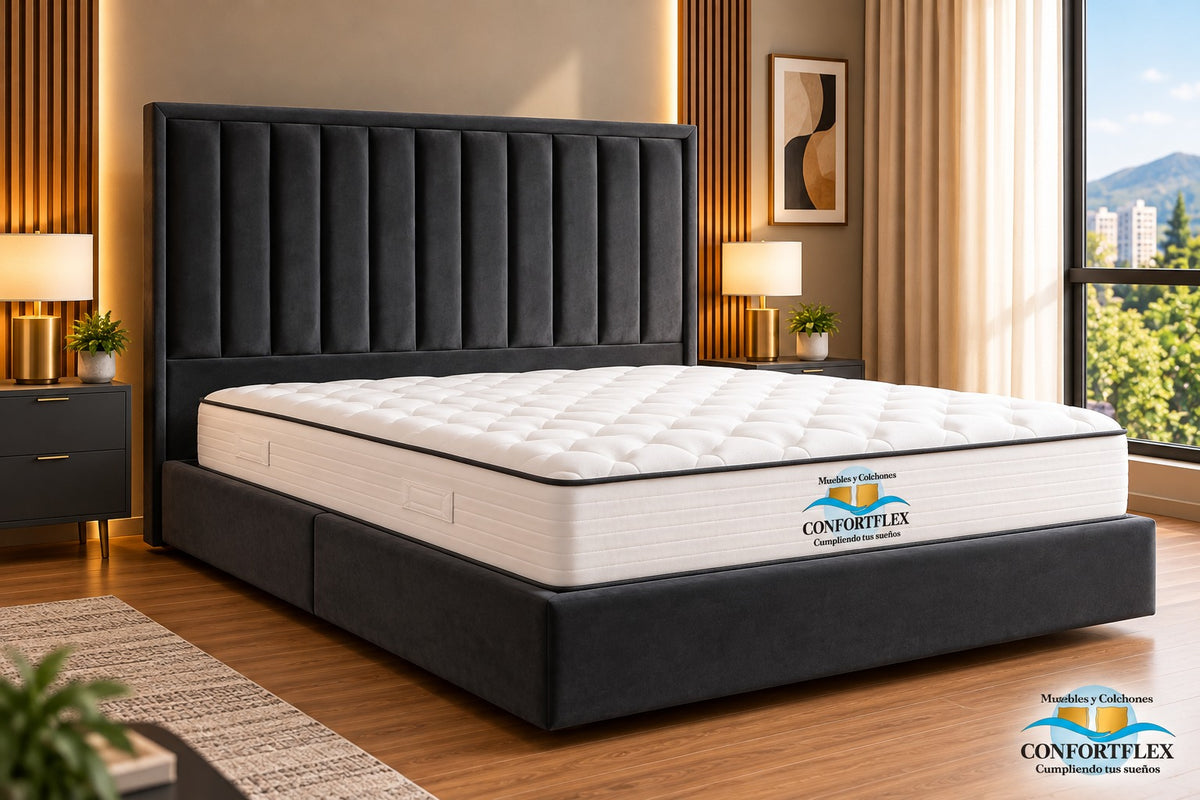 Cama Modelo Marfil — Colección Confort
