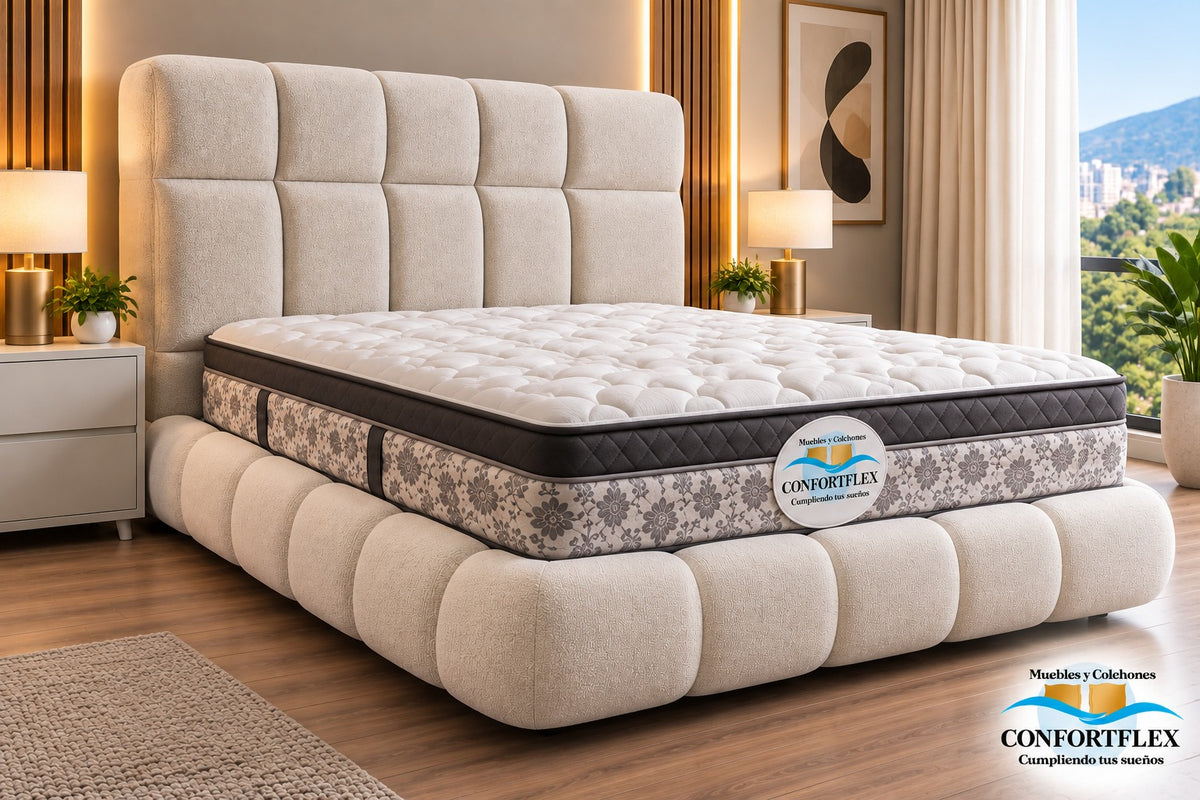 Cama Modelo Nube — Colección Confort