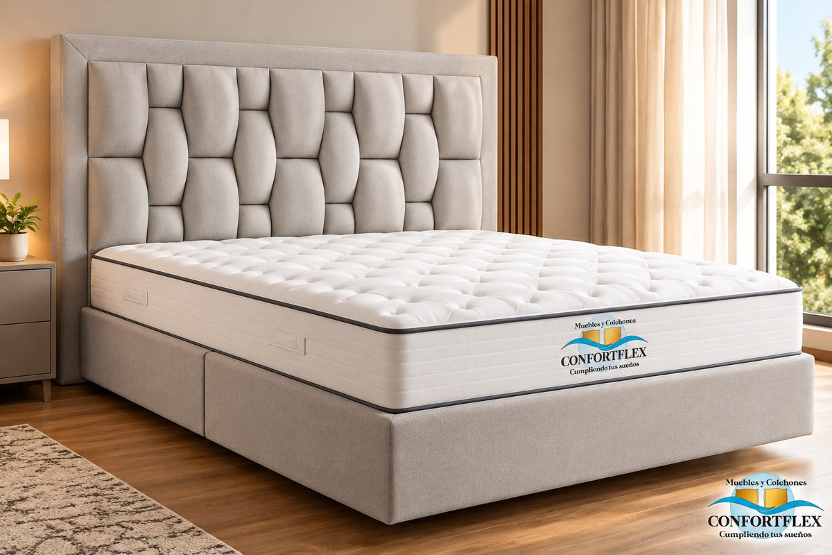 Cama Modelo Ondas — Colección Confort