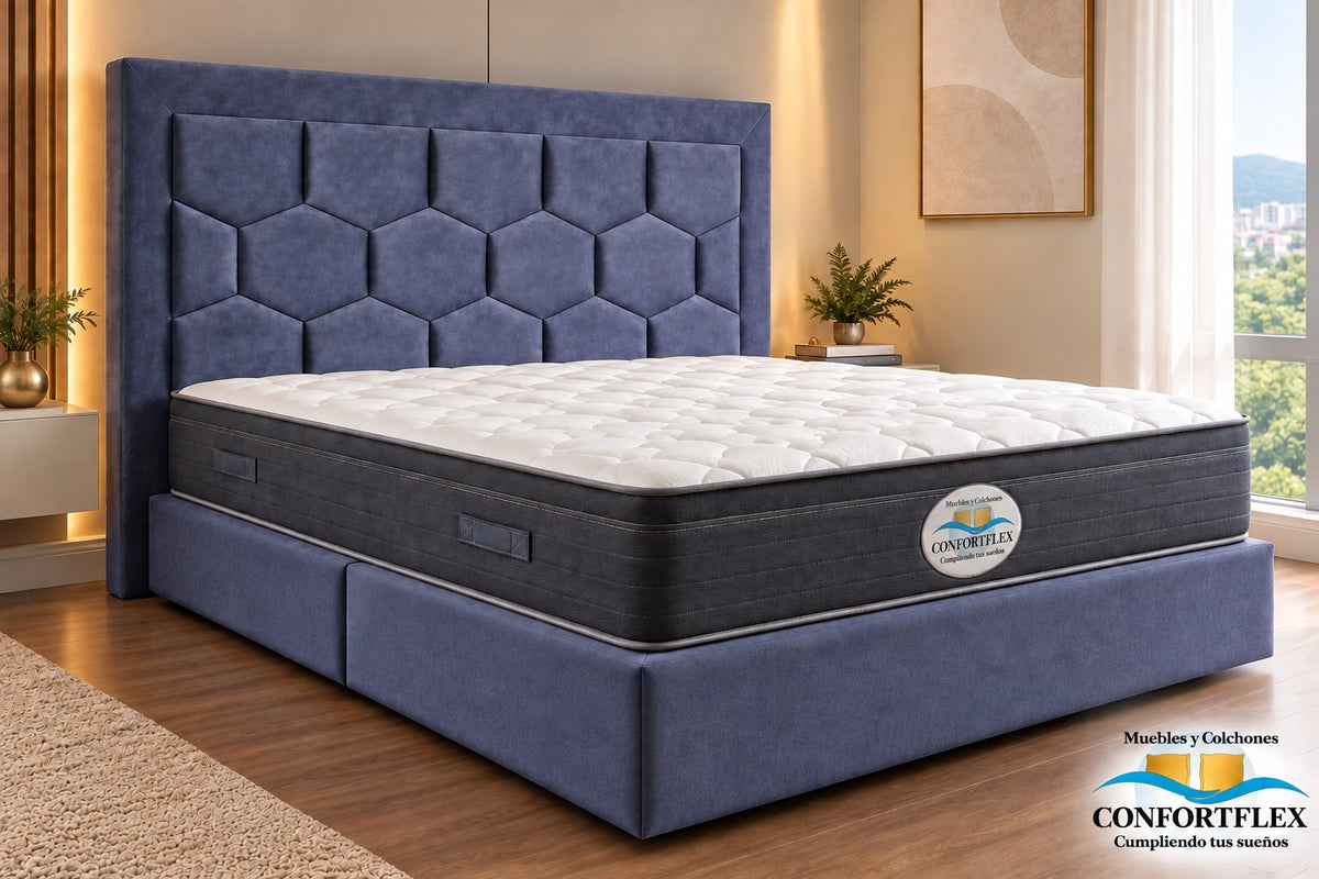 Cama Modelo Panal — Colección Confort