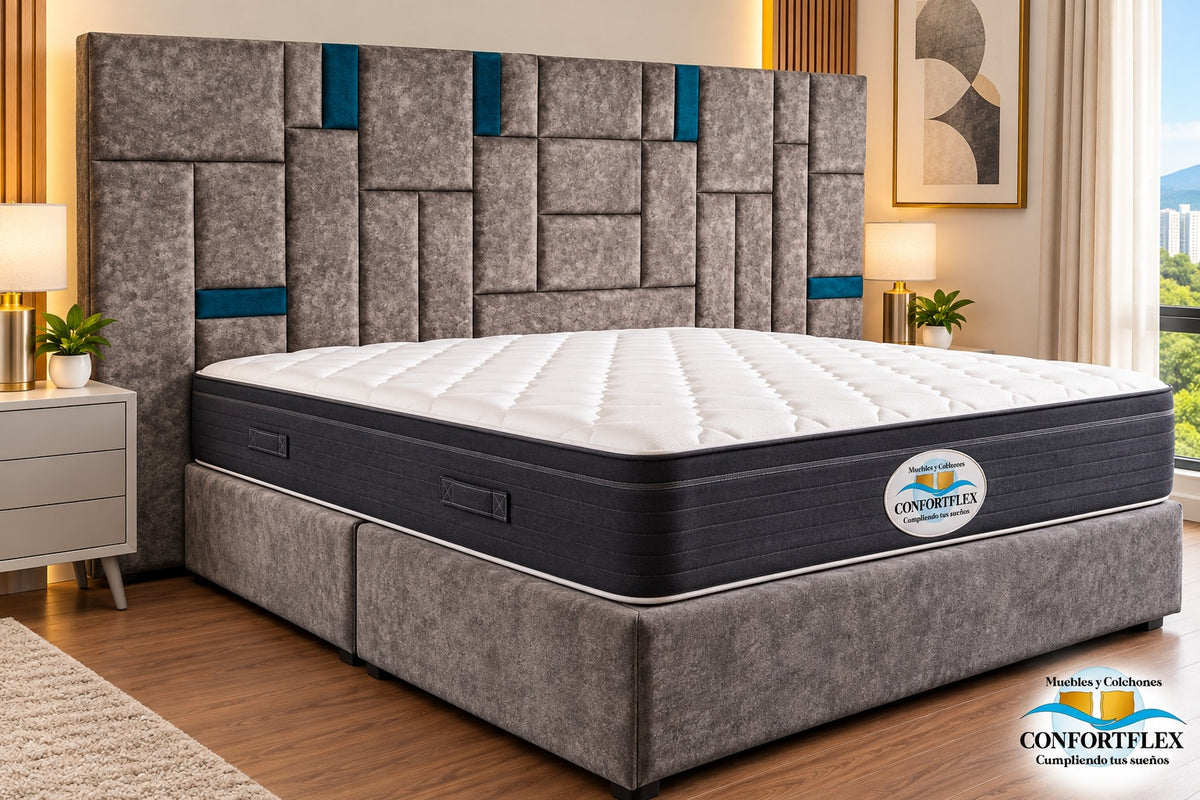 Cama Modelo Zafiro — Colección Confort