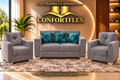 Sala Lulú - Sofá 2 puestos con dos auxiliares | Confortflex
