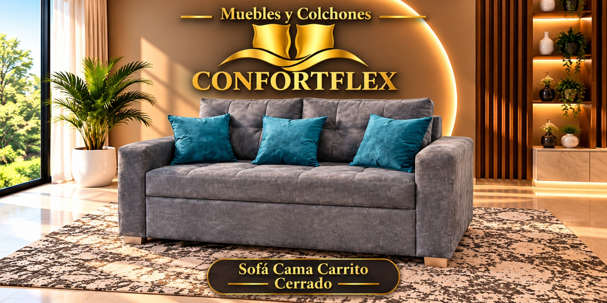 Sofá Carrito 2 Puestos cerrado | Confortflex