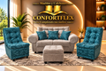 Sala Mini Huevo - Sofá, 2 auxiliares y puff Confortflex